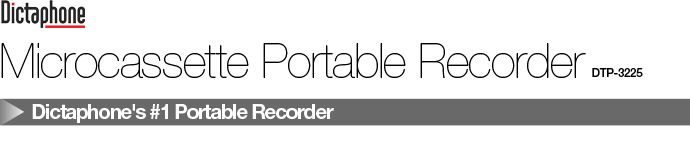 Microcassette Portable Recorder DTP-3225