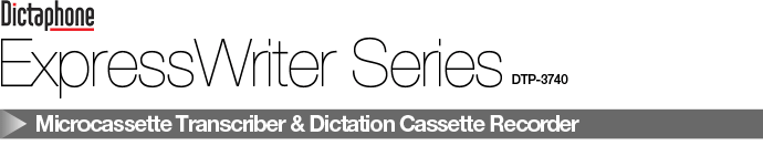 Microcassette Transcriber & Dictation Cassette Recorder