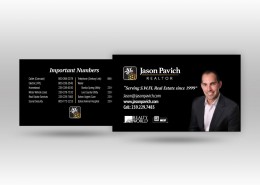 Jason Pavich Business Card Design