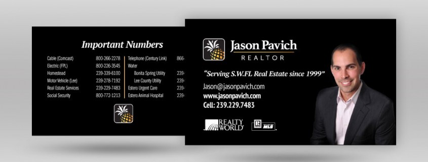 Jason Pavich Business Card Design