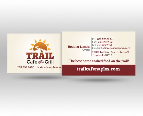 Trail Cafe Business Cards