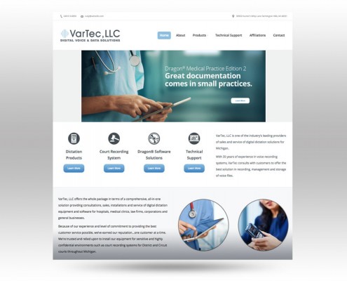 VarTec Website Design